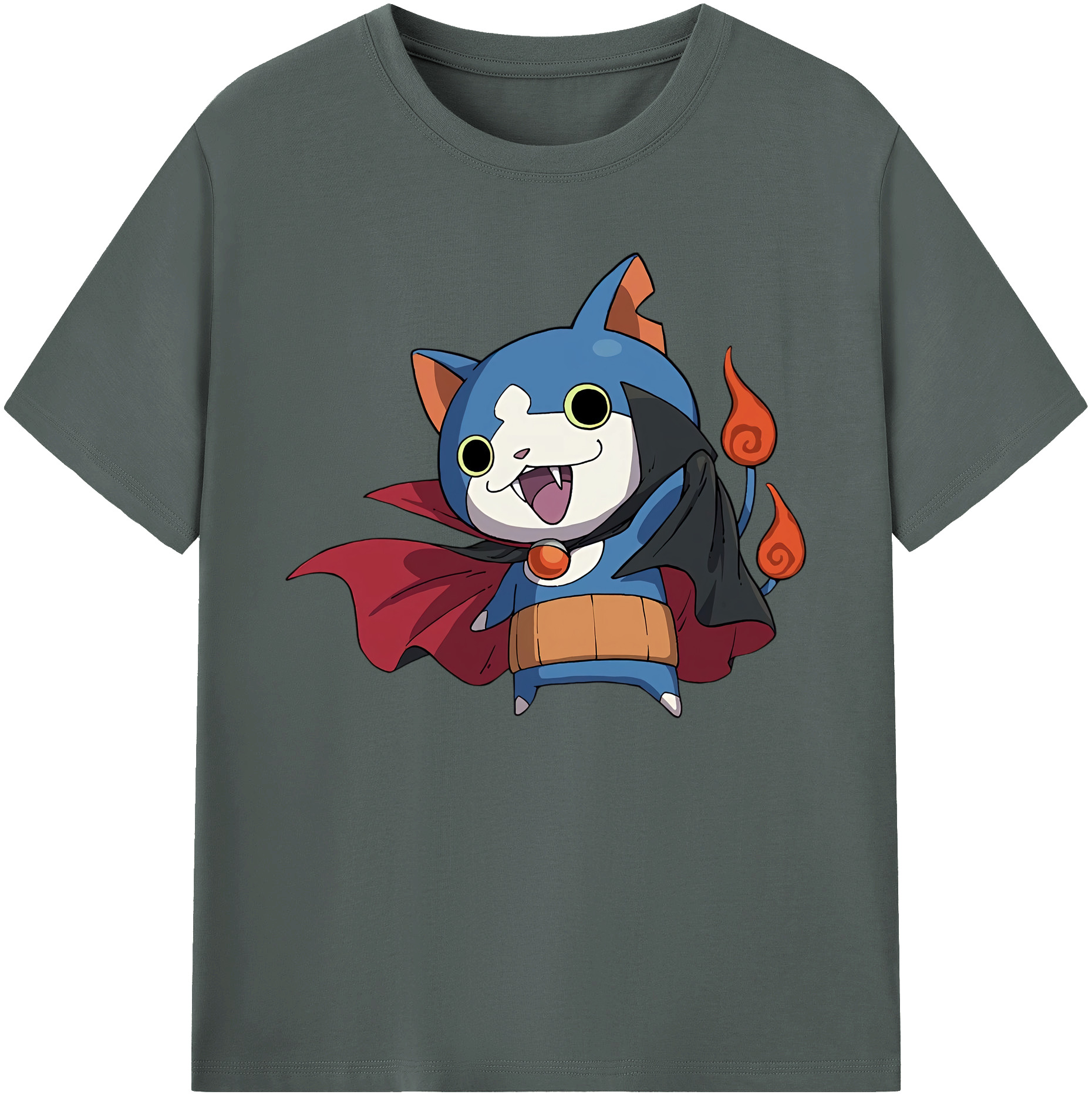 （画像用） 妖怪ウォッチ Yo-kai Watch 綿100％ メンズ半袖Tシャツ｜肌触りやわらか＆通気性